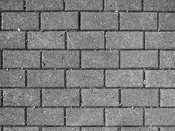 A running bonds pattern with gray bricks