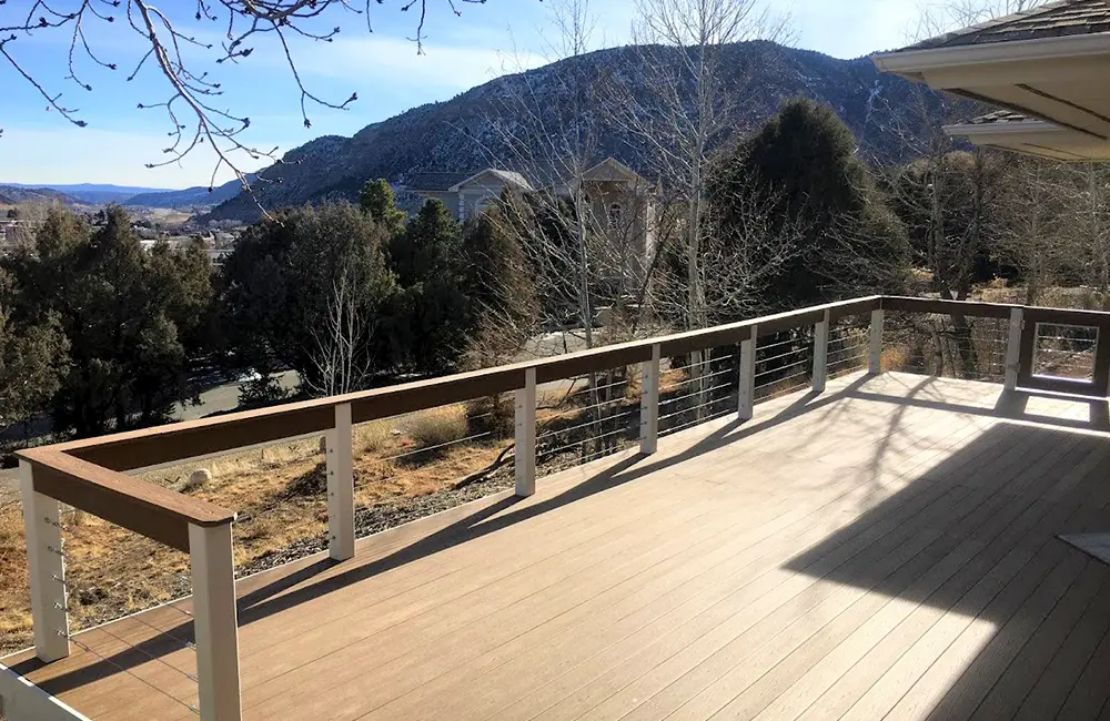 Deck Building Mountains Colorado