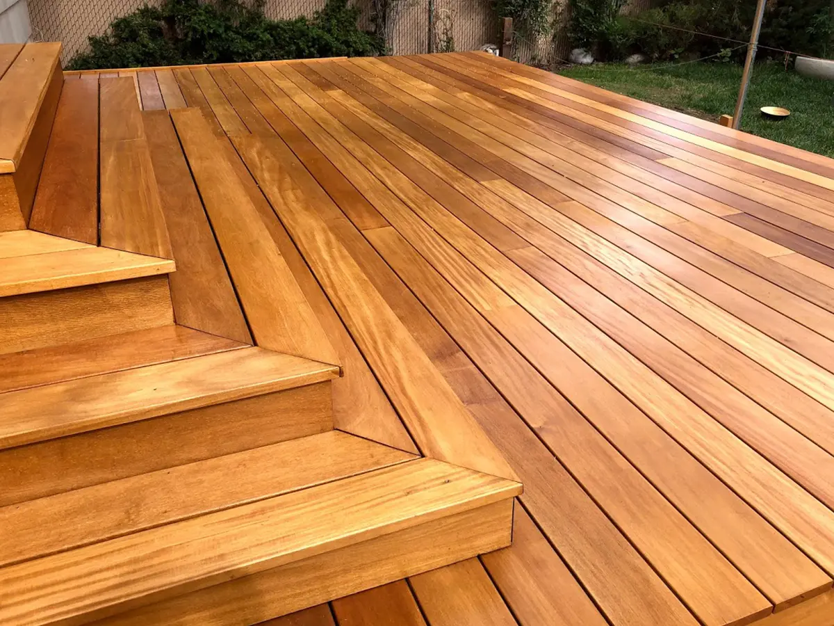 Deck Construction shown after installation