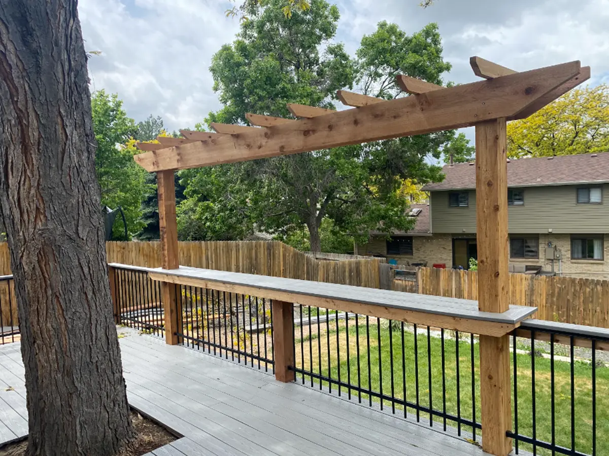 Deck Construction shown after installation