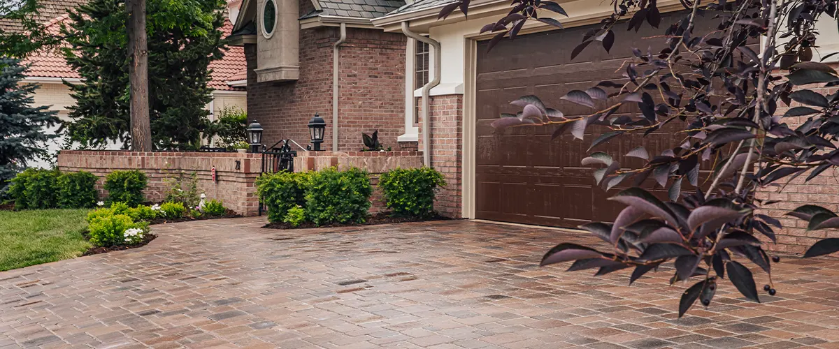 brick pavers in driveway