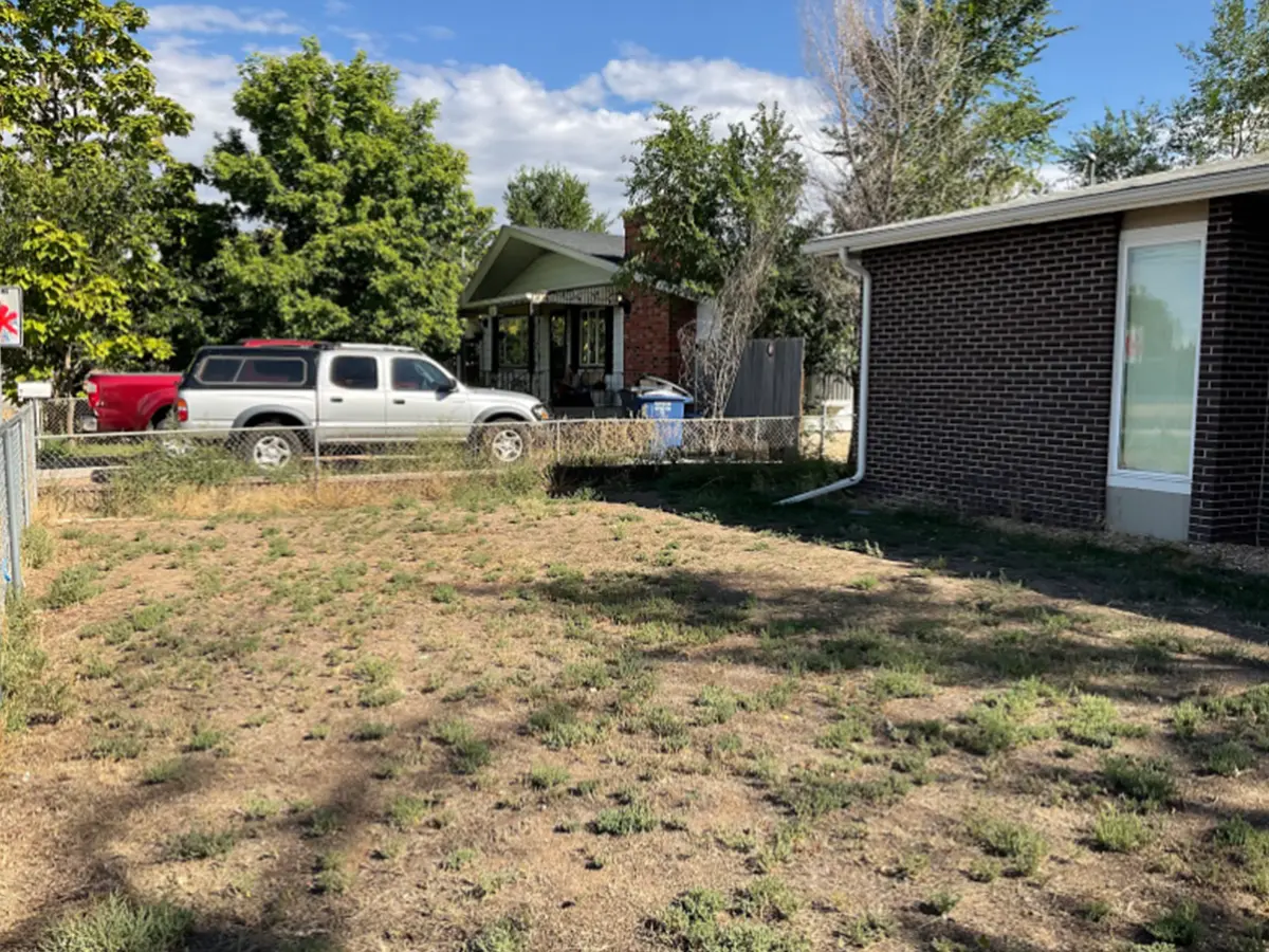 empty land before xeriscaping