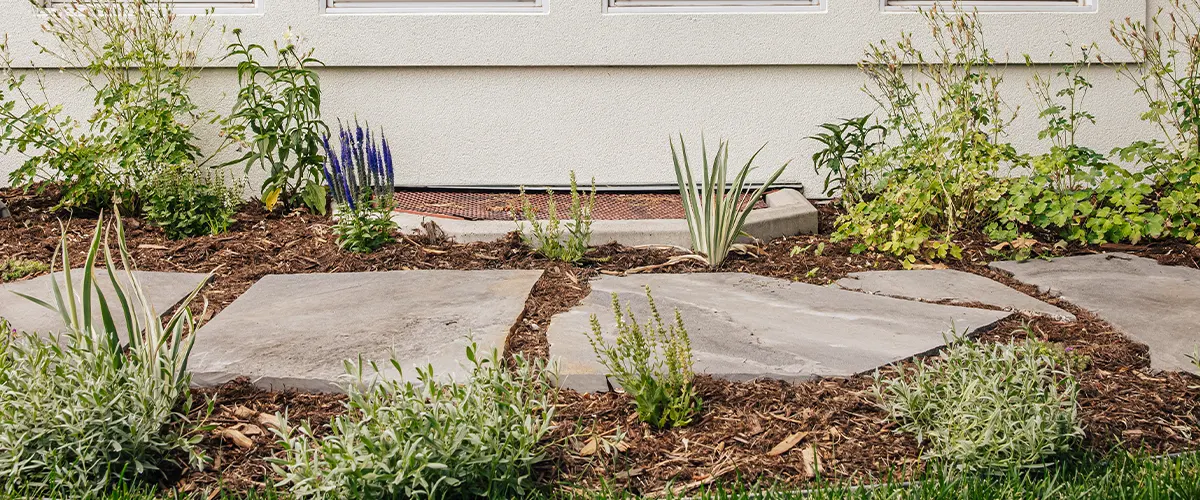 pavers and stone work in yard