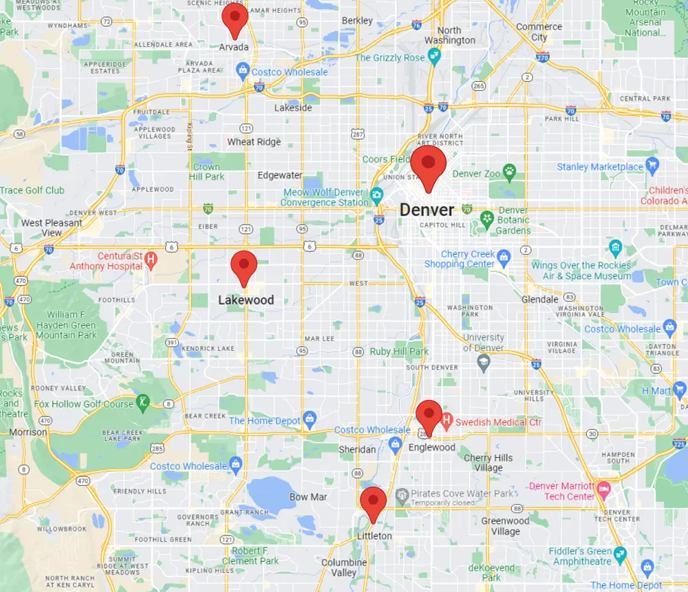 Map Screen With Service Areas Land Designs By Colton