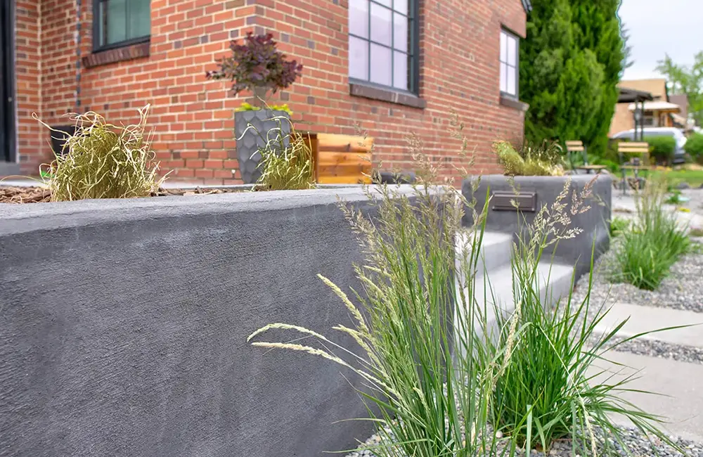 xeriscaping landscape done in colorado