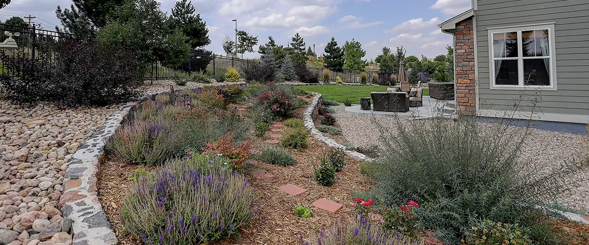 xeriscaping-with-rocks-gravel-and-plants-in-backyard