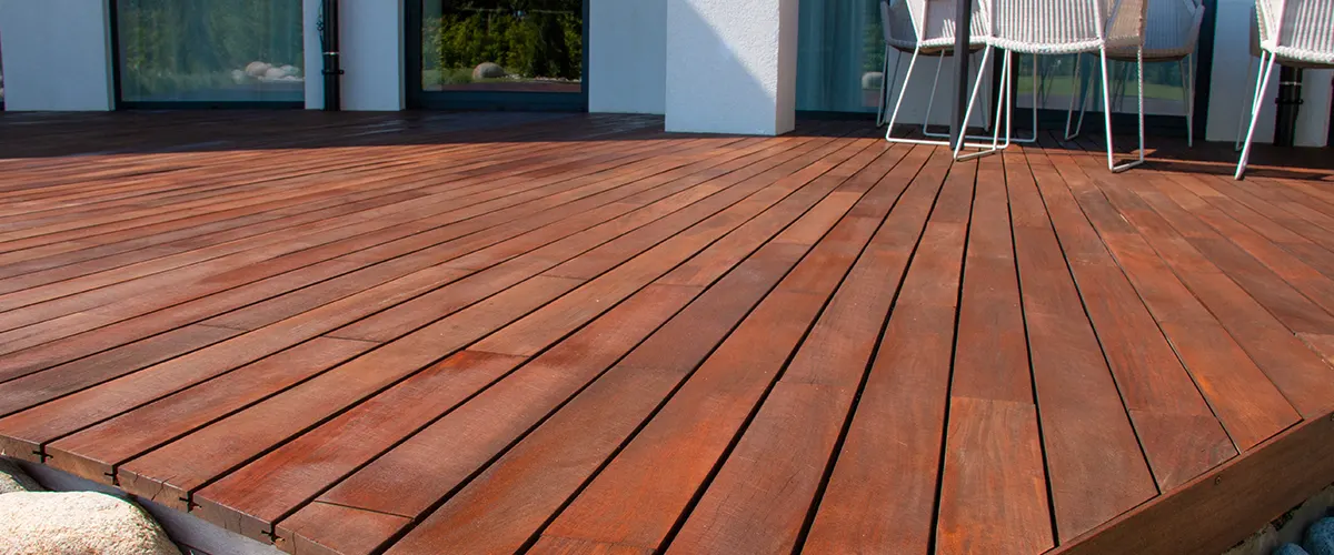 redwood decking