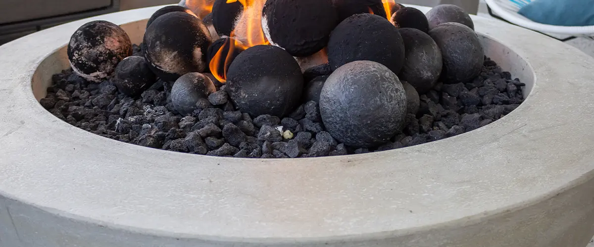 concrete fire pit material