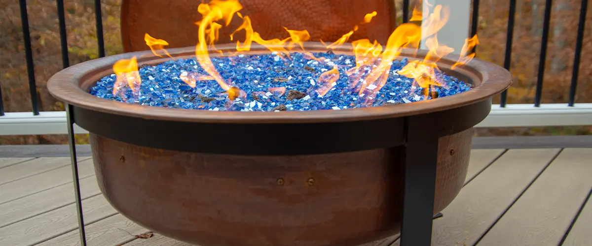 fire pit made from copper material