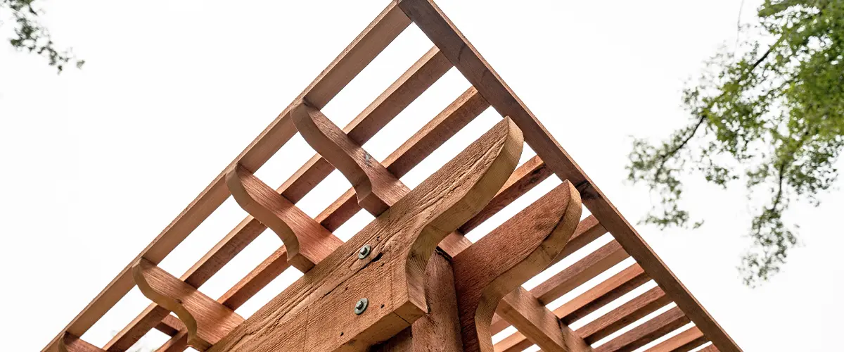 Wood Pergola installed in Colorado