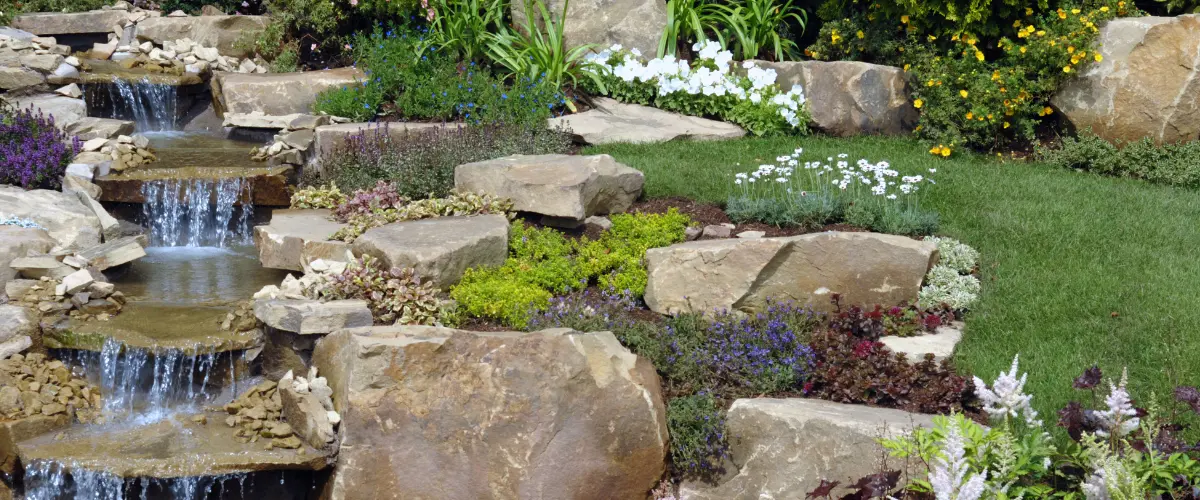 water features soft landscaping